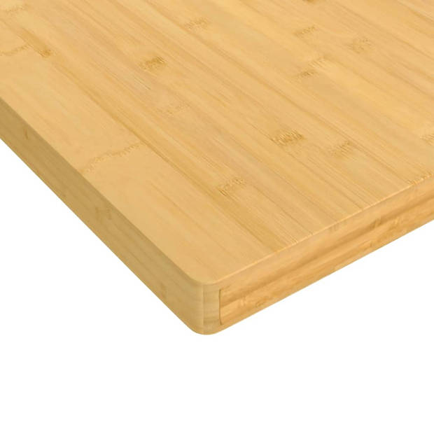 The Living Store Tafelblad - Bamboe - 50x100x4 cm - Duurzaam materiaal - veelzijdig en eenvoudig schoon te maken