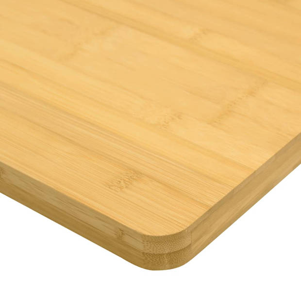 The Living Store Bamboe Tafelblad - 50x50x1.5 cm - Duurzaam materiaal - Veelzijdig - Afgeronde randen - Eenvoudig