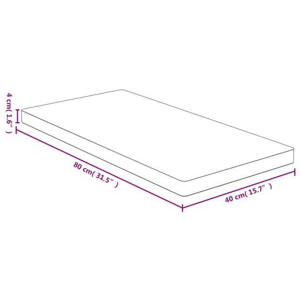 The Living Store Snijplank Bamboe - Extra Groot - 80 x 40 x 4 cm