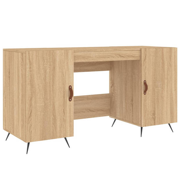 The Living Store Bureau - Sonoma eiken - 140 x 50 x 75 cm - Opbergruimte - Industrieel