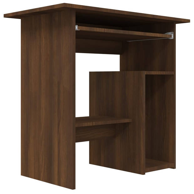 The Living Store Bureau - Schrijftafel - 80 x 45 x 74 cm - Bruineiken