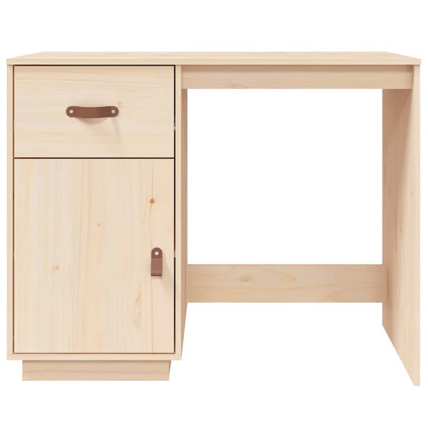 The Living Store Bureau - Bureau - 95x50x75 cm - Massief grenenhout