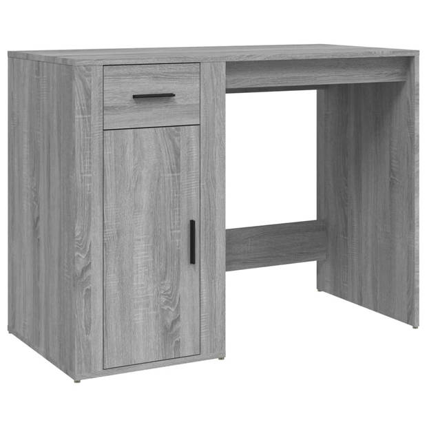 The Living Store bureau - 100 x 49 x 75 cm - grijs sonoma eiken