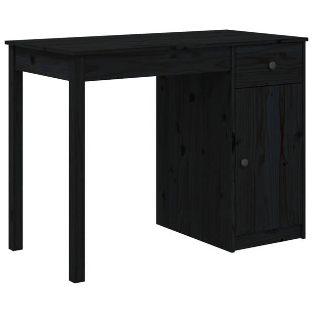 The Living Store Houten Bureau - Trendy - Bureau - Afmeting- 100 x 50 x 75 cm - Ken- Massief grenenhout