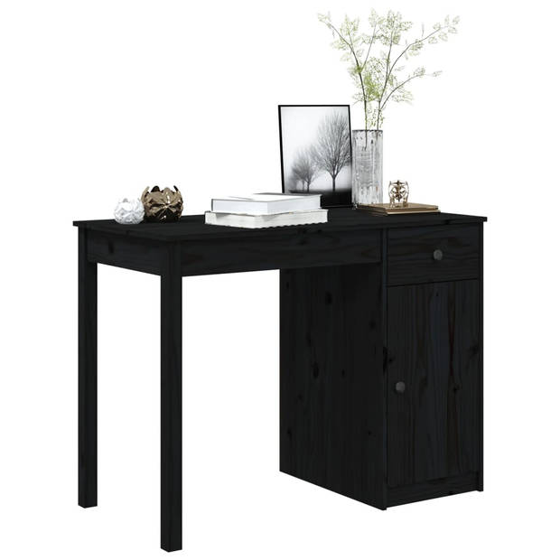 The Living Store Houten Bureau - Trendy - Bureau - Afmeting- 100 x 50 x 75 cm - Ken- Massief grenenhout