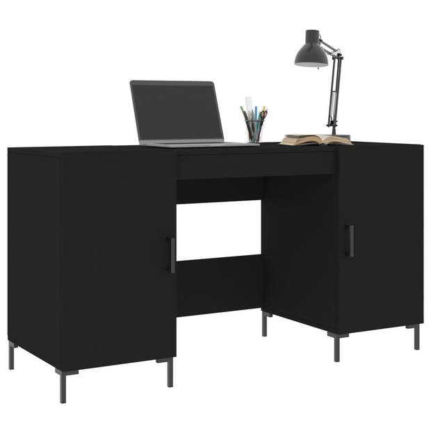 The Living Store Bureau - Industriële stijl - 140 x 50 x 75 cm - zwart