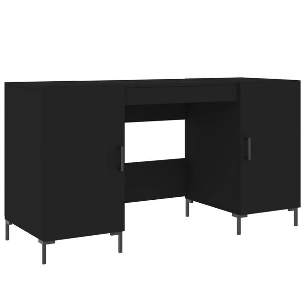 The Living Store Bureau - Industriële stijl - 140 x 50 x 75 cm - zwart