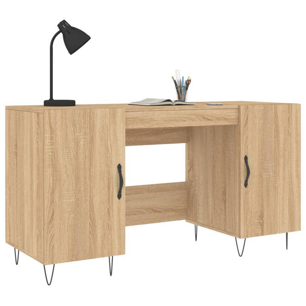 The Living Store Bureau - Sonoma Eiken - 140 x 50 x 75 cm - Industriële Stijl