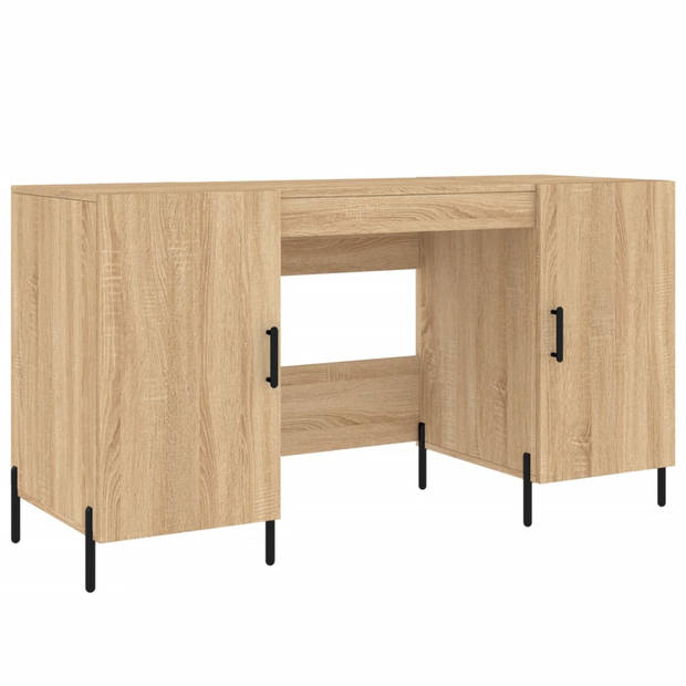 The Living Store Bureau Sonoma Eiken - 140 x 50 x 75 cm - Praktisch en Duurzaam