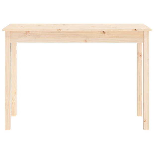 The Living Store Wandtafel Massief Grenenhout - Trendy - Meubel - 110 x 40 x 75 cm - Onbehandeld