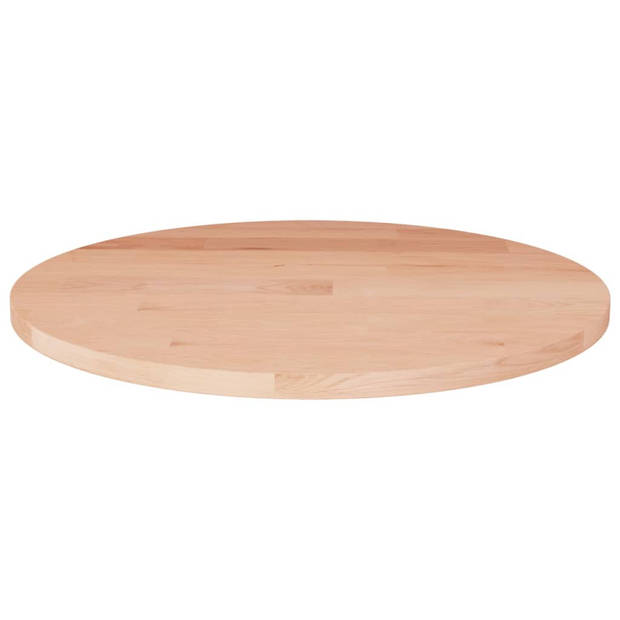 The Living Store Tafelblad Massief Eikenhout - 40 x 1.5 cm - Onbehandeld