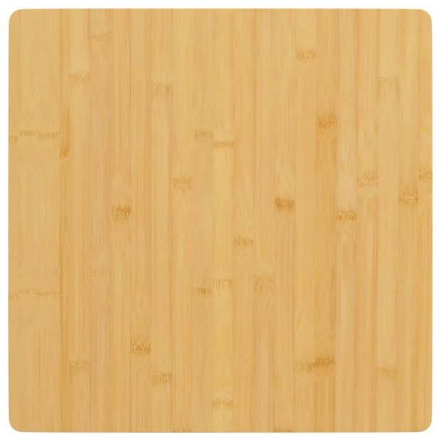 The Living Store Bamboe Tafelblad - 50x50x1.5 cm - Duurzaam materiaal - Veelzijdig - Afgeronde randen - Eenvoudig