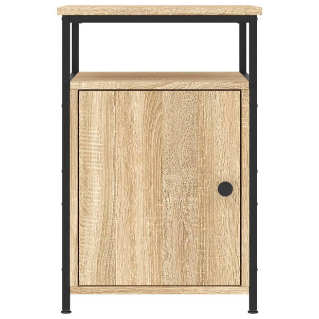 vidaXL Nachtkastje 40x42x60 cm bewerkt hout sonoma eikenkleurig