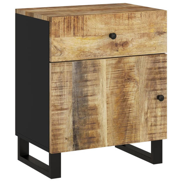 vidaXL Nachtkastjes 50x33x60 cm massief mangohout en bewerkt hout