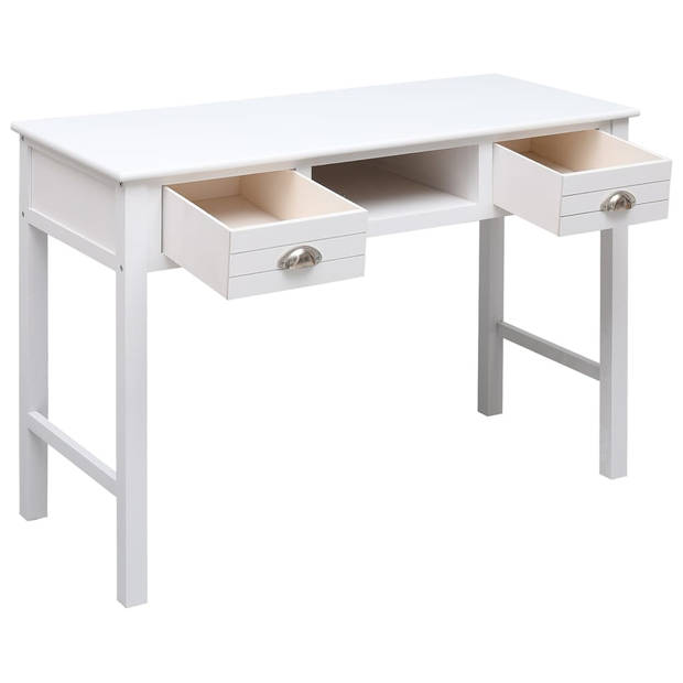 The Living Store Bureau - Massief Paulowniahout - Studeertafel - 108 x 45 x 76 cm