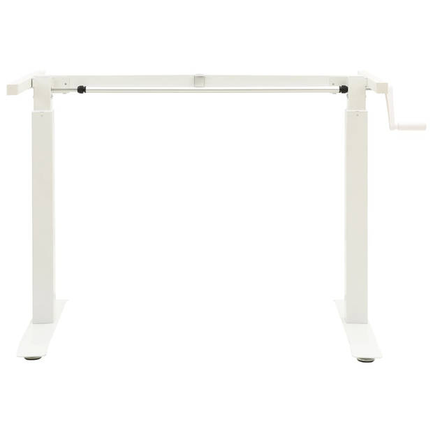 The Living Store Bureauframe - Handmatig verstelbaar - Verstelbare breedte- 102-160 cm - Verstelbare hoogte- 71-113 cm