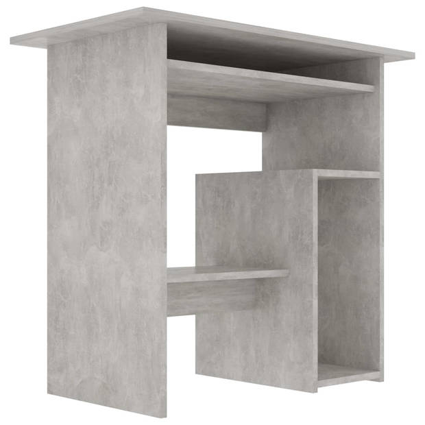 The Living Store Bureau - Betongrijs - 80 x 45 x 74 cm - Hoogwaardig spaanplaat