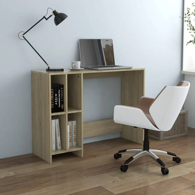 The Living Store Bureau Stockholm - Bureau - 102.5 x 35 x 75 cm - Sonoma eiken