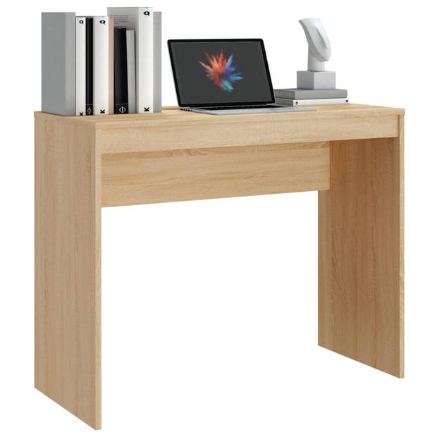 The Living Store Bureau Sonoma Eiken - Bewerkt Hout - 90 x 40 x 72 cm