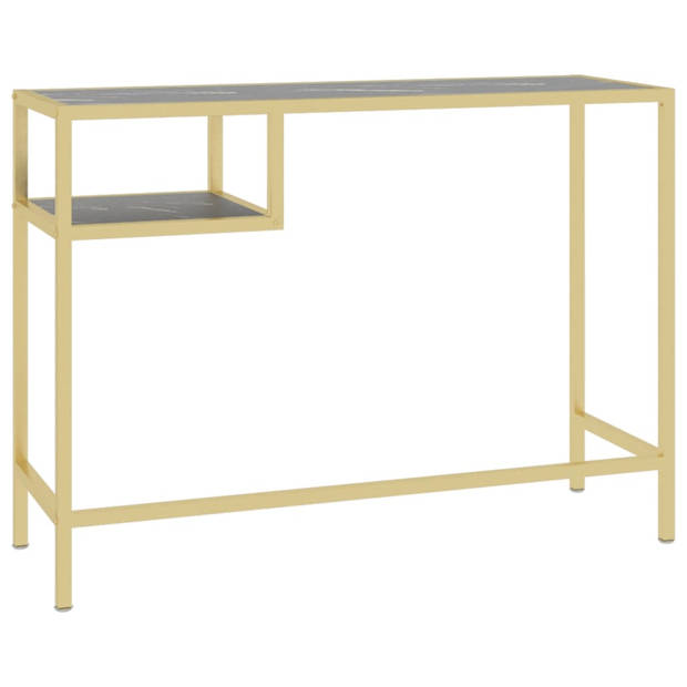 The Living Store Bureau design - Computerbureau - 100 x 36 x 74 cm - Glas en ijzer