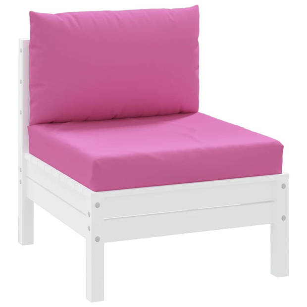 The Living Store Palletkussens - Polyester - Zachte vulling - Breed toepasbaar - Kleur- roze - Afmetingen- 60x60x8 cm