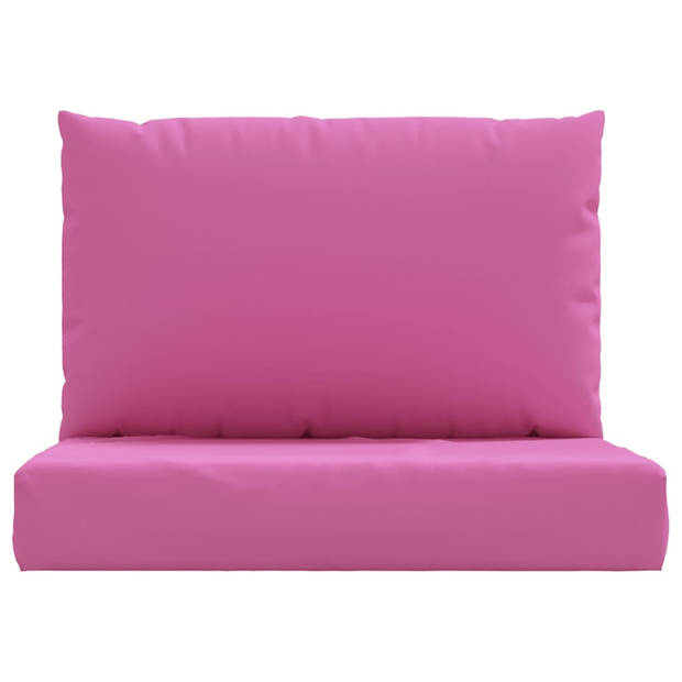 The Living Store Palletkussens - Polyester - Zachte vulling - Breed toepasbaar - Kleur- roze - Afmetingen- 60x60x8 cm