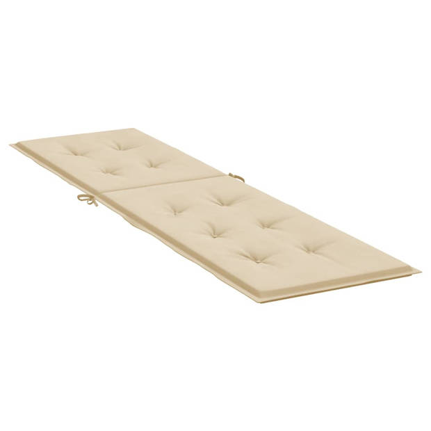 vidaXL Terrasstoelkussen (75+105)x50x4 cm beige