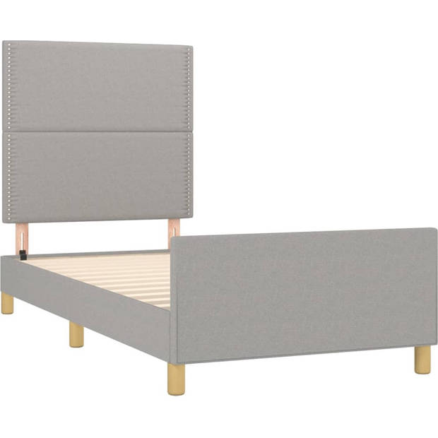 The Living Store Bedframe - Geniet van een goede nachtrust - Hoofdbord met verstelbare hoogte - Afmeting- 203 x 93 x
