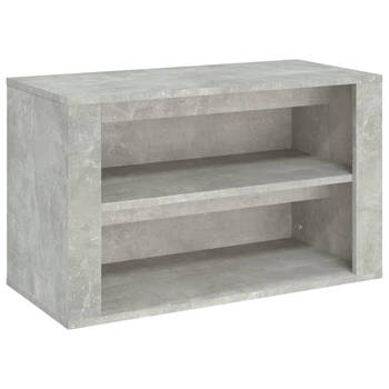 The Living Store Schoenenrek The Living Store - Schoenenkast - 75 x 35 x 45 cm - Betongrijs