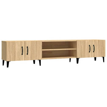 The Living Store TV-meubel Sonoma Eiken - 180 x 31.5 x 40 cm - Praktisch en Stijlvol