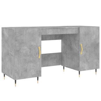 The Living Store Bureau - betongrijs - 140 x 50 x 75 cm - industrieel design