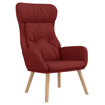 The Living Store Fauteuil Relaxed - Fauteuils - 70 x 77 x 94 cm - Dik gevoerd