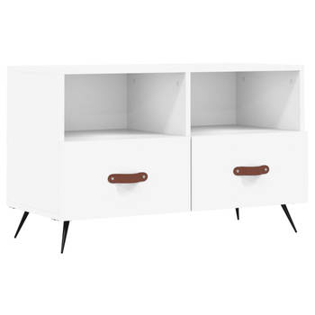 The Living Store TV-meubel - Media-kast 80x36x50 cm - Wit