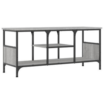 The Living Store Industriële TV-kast - 100 x 35 x 45 cm - Grijs Sonoma Eiken