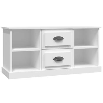 The Living Store TV-meubel - Trendy - TV-meubels - 99.5 x 35.5 x 48 cm - Wit hout