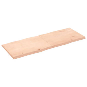 The Living Store Eikenhouten Tafelblad - 160 x 60 x 4 cm - Unieke DIY Plank