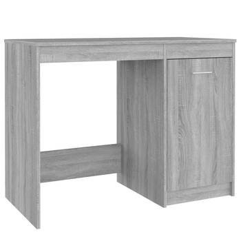 The Living Store Bureau - Modern - Bureau - 100 x 50 x 76 cm - Grijs Sonoma Eiken