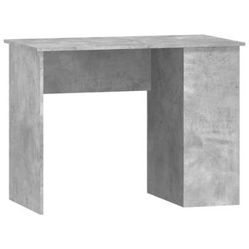 The Living Store Bureau Meubel - 100 x 55 x 75 cm - Betongrijs