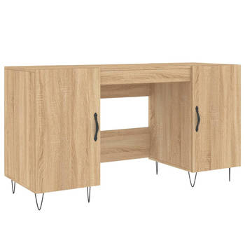 The Living Store Bureau - Sonoma Eiken - 140 x 50 x 75 cm - Industriële Stijl