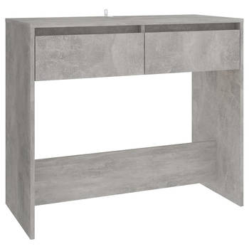 The Living Store Consoletafel Urban Industrial - 89 x 41 x 76.5 cm - Betongrijs