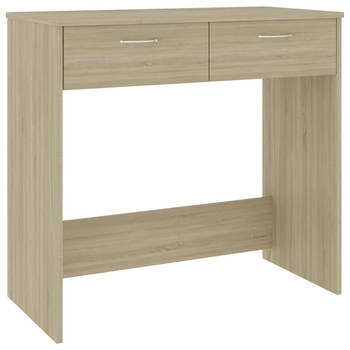 The Living Store Bureau - Sonoma Eiken - 80 x 40 x 75 cm - Met 2 lades