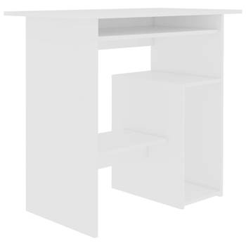 "The Living Store Bureau Modern - Computerbureau - 80 x 45 x 74 cm - Wit - Spaanplaat"