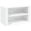 The Living Store Schoenenrek - Wit - 75 x 35 x 45 cm - Voldoende opbergruimte