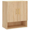 The Living Store Wandkast Sonoma Eiken - 60 x 31 x 70 cm - Duurzaam bewerkt hout