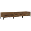 The Living Store TV-meubel Modern Bruineiken 150x34.5x30 cm - Stevig Hout - Voldoende opbergruimte