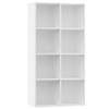 The Living Store Boekenkast - klassiek - meubels - Afmeting- 66 x 30 x 130 cm - Kleur- wit