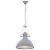 The Living Store plafondlamp Industrieel - 31 x 40 cm - matgrijs - acryl - E27 fitting
