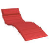 The Living Store Ligbedkussen - Rood - Oxford stof - 180 x 60 x 3 cm - Anti-slipontwerp