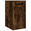 The Living Store Kantoorkast - Gerookt Eiken - 40 x 49 x 75 cm - Duurzaam hout - Voldoende opbergruimte