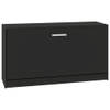 The Living Store Schoenenbank - Hout - 80 x 24 x 45 cm - Zwart